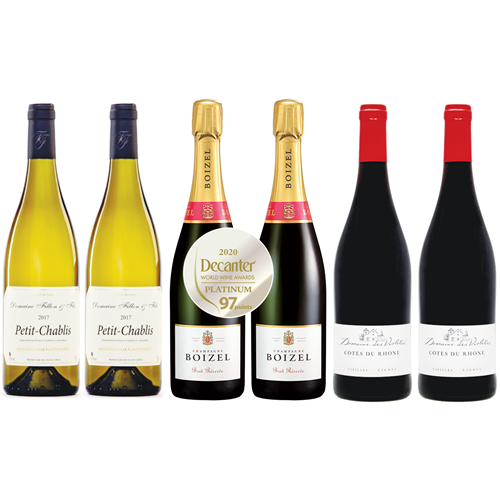 Dinner Party Wine Case of 6 - Fast Shipping